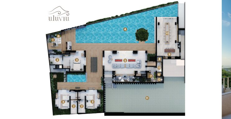 Uluviu Villa Floor Plan Level 1