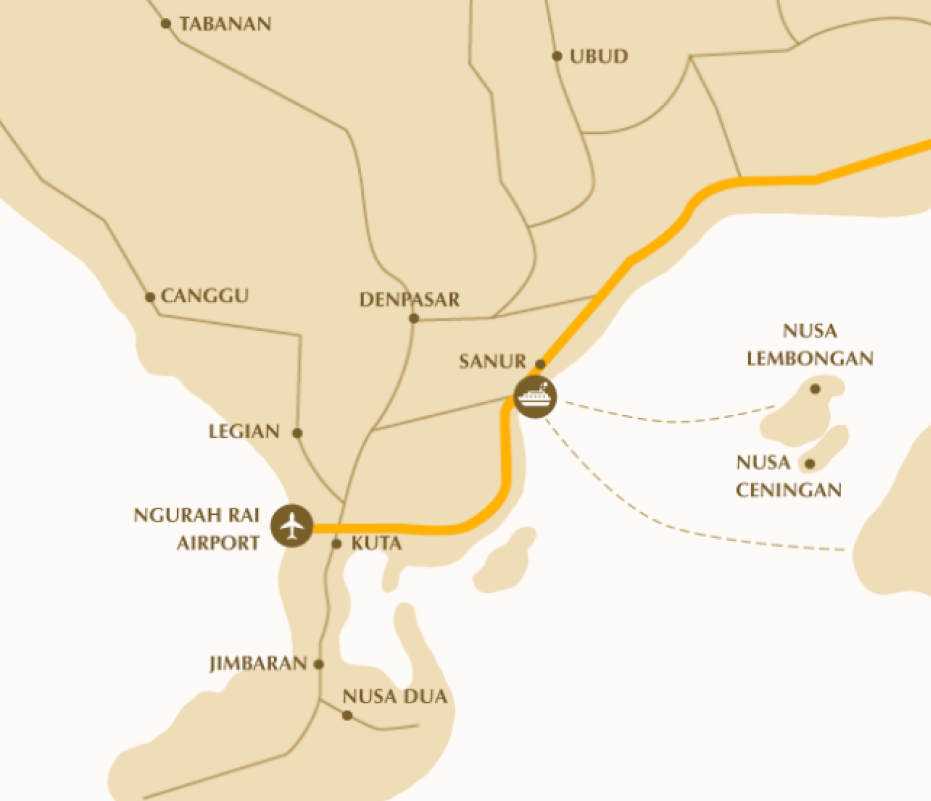 Uluviu Villa Location Map Bukit Peninsula Bali